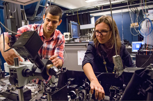 Postdoc Immo Söllner and PhD-student Marta Arcari