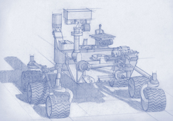 Sketch of the Mars 2020 rover