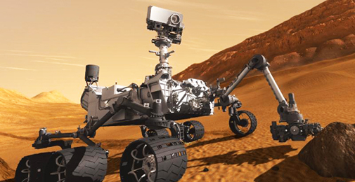 The Mars rover Curiosity