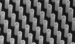 Closeup on the nano wire structure