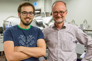 PhD student Tomas Stankevic and Professor Robert Feidenhans’l