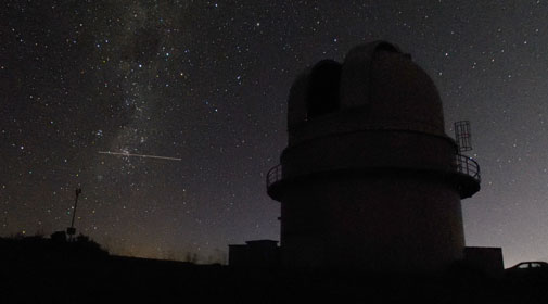 ESO’s La Silla Observatory in Chile in the night