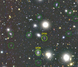 Observed ultra-diffuse galaxies in the galaxy cluster, Coma