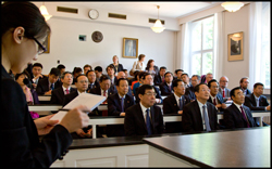 The delegation in Auditorium A