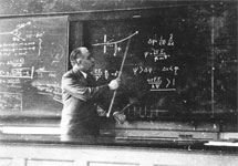 Niels Bohr teaches