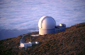 Teleskopet på La Palma