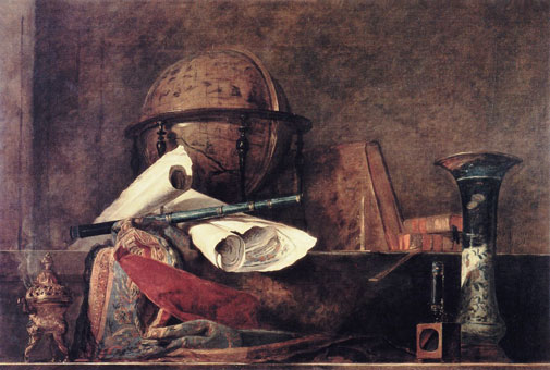 Kunstneren Chardin skilte sig ud fra sine samtidige franske malere, der ofte var orienteret mod den sanselige nydelse – Chardin var derimod inspireret af den mere refleksive og moralsk ladede hollandske og flamske barokkunst.