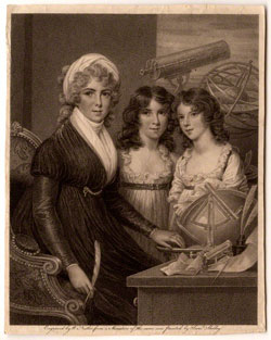 Painting: Margaret Bryan with her daughters 