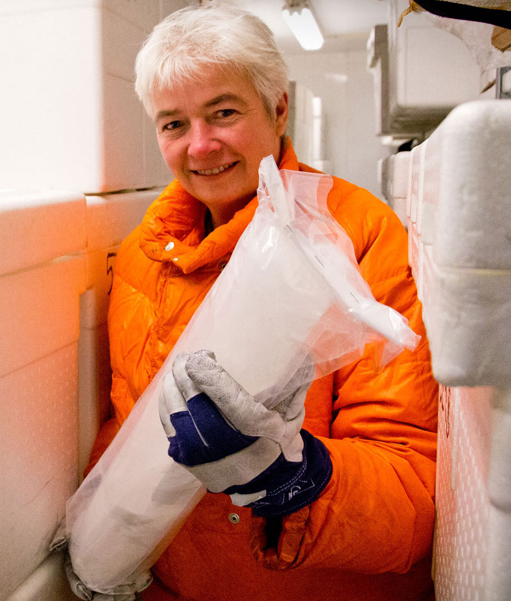 Dorthe Dahl-Jensen med iskerne