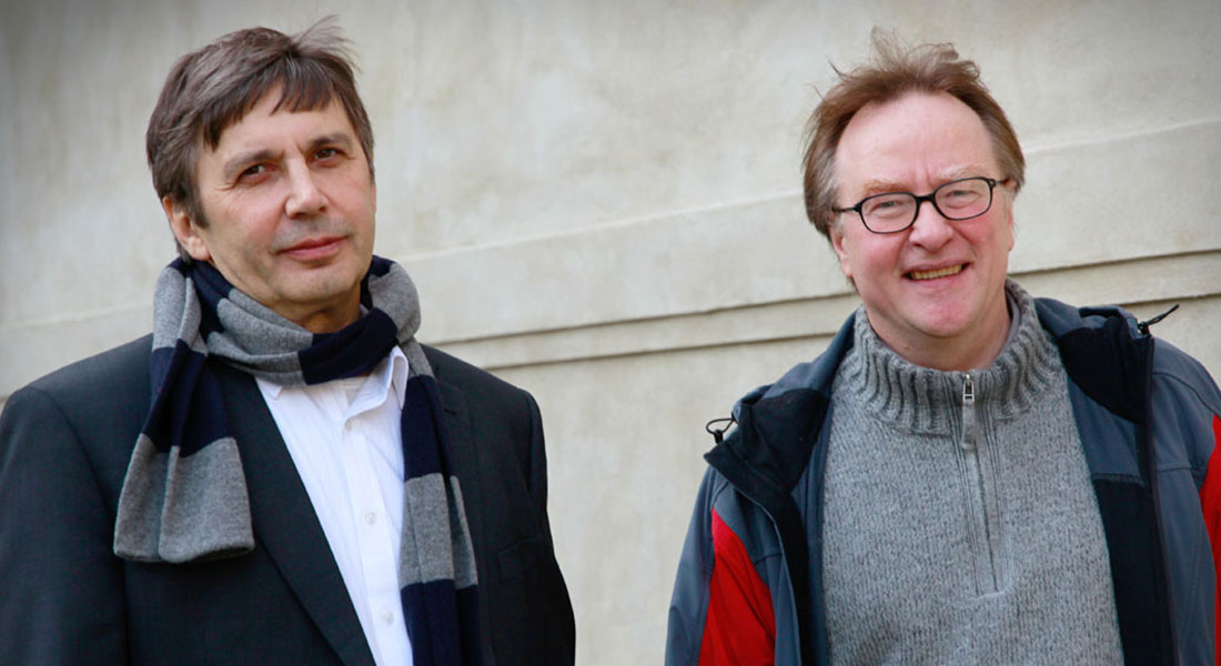 Professor and Nobel laureate Andre Geim and prof. Per Hedegård.. Credit: Ola J. Joensen
