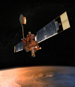 Mars Global Surveyor i kredsløb om Mars