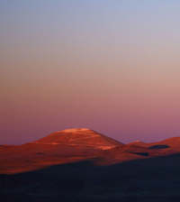 Mountain Cerro Armazones with leveled top