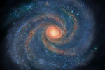 Universets tidlige galakser voksede sig enorme ved sammenstød