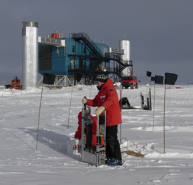 Jason Koskinen at the South Pole