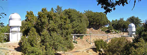 The CHARA Array telescopes in California