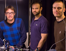 Professor Peter Lodahl, Assistant Professor David Garcia and Associate Professor Søren Stobbe