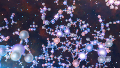 Visualization of the methyl isocyanate molecules