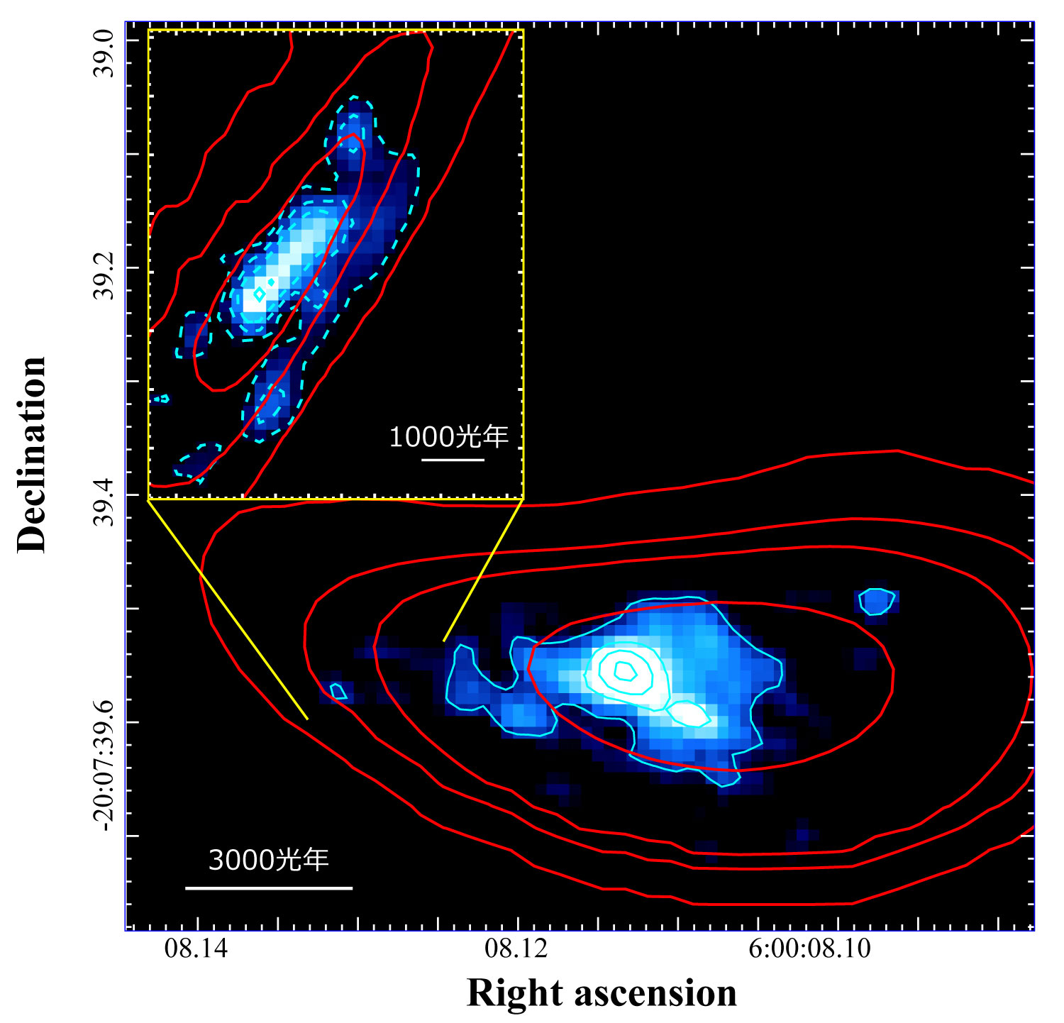 Reconstructed image of the distant galaxy RXCJ0600-z6