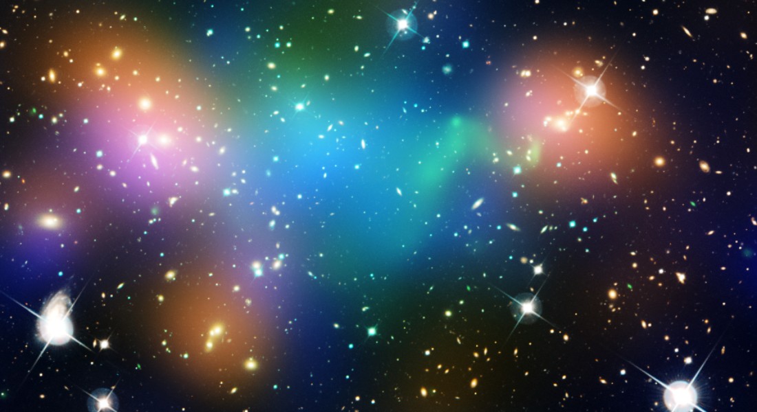 Photo of dark matter, which are invisible to the eye, but here illustrated with a blue color. Photo: Nasa/Esa Photo of dark matter, which are invisible to the eye, but here illustrated with a blue color. Photo: Nasa/Esa