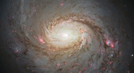 The NASA/ESA Hubble Space Telescope image of the spiral galaxy NGC 1068, also known as Messier 77