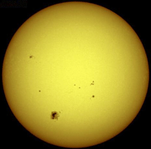 Spots on our Sun