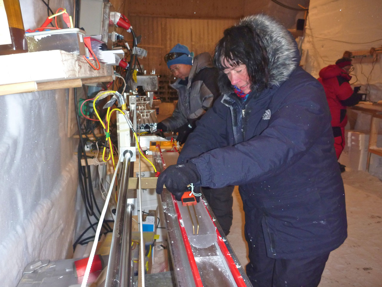 Working on the ice core