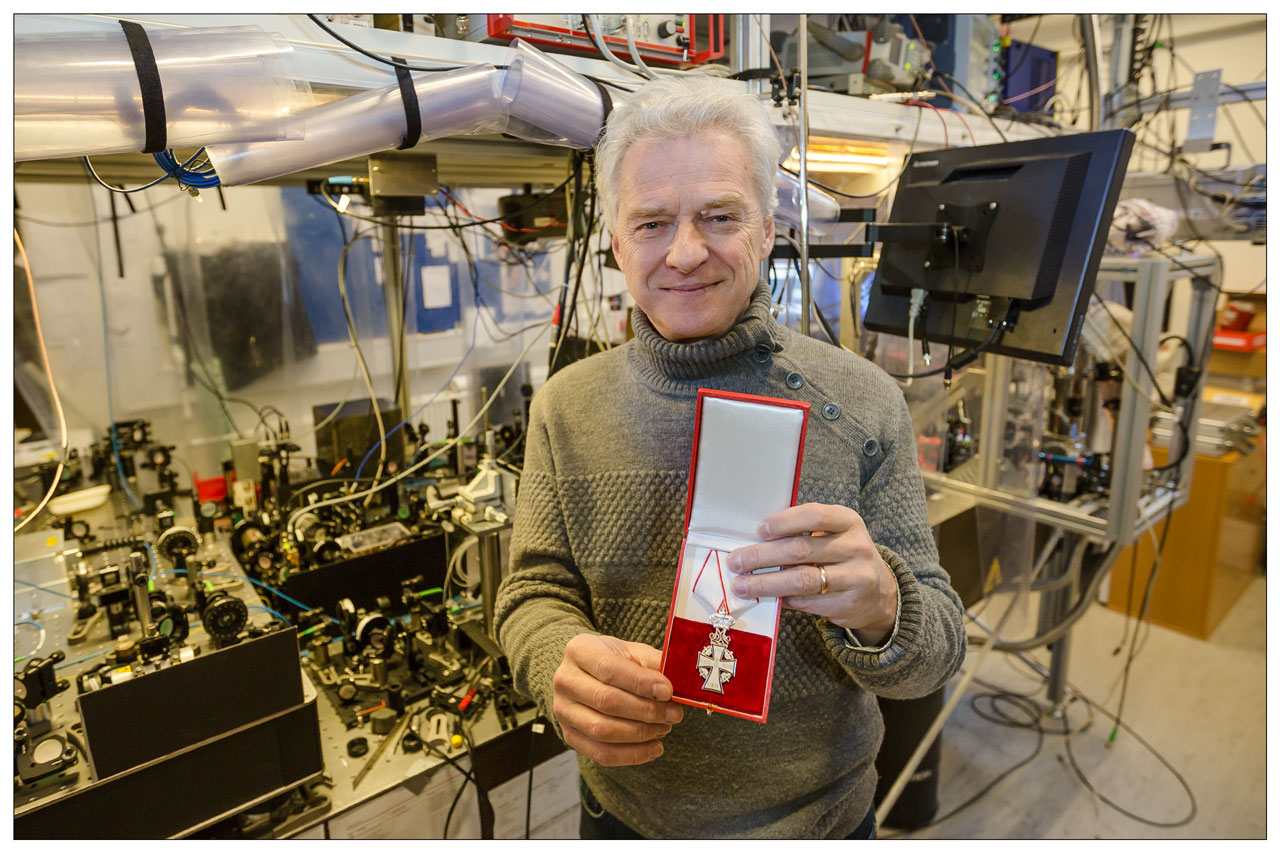 Eugene Polzik i laboratoriet på Blegdamsvej Eugene Polzik i laboratoriet på Blegdamsvej