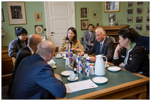 Meeting in Niels Bohr's old office