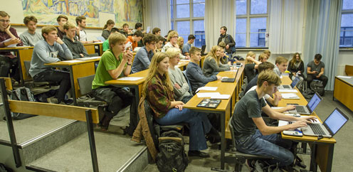 Students in Auditorium M