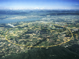 Luftfoto af CERN