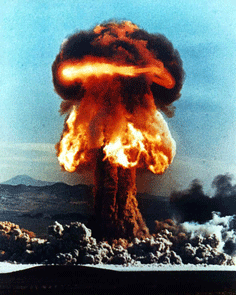 Eksplosion fra en atombombe