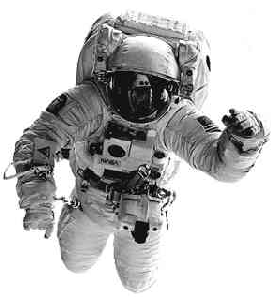 Astronaut i rumdragt