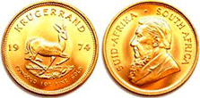 Krugerrand set fra begge sider