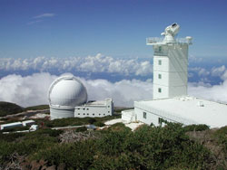 Det svenske Sol-Teleskop (SST) på La Palma.